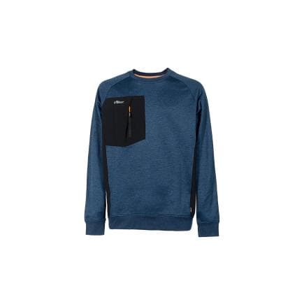 U-POWER EY364DB-S - YORK Sweat-shirt de travail à col rond, bleu foncé