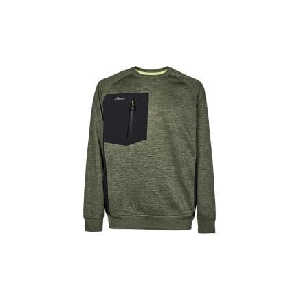 U-POWER EY364DG-XL - YORK Sweat-shirt de travail à col rond, vert foncé