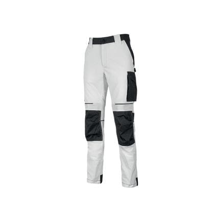 U-POWER PE145WH-M - Pantalon de travail homme ATOM, Blanc
