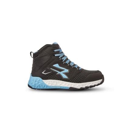 U-POWER RT10094-45 - Chaussures de sécurité hautes PYKE ESD S3S CI HI HRO FO SR, Noir/Bleu clair