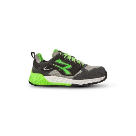 U-POWER RT20026-37 - Chaussures de sécurité basses BRAN ESD S1PS HI HRO FO SR, Noir/Vert