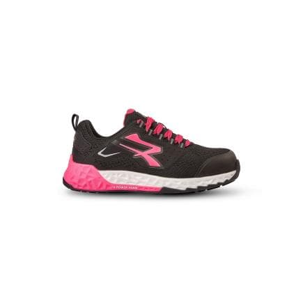 U-POWER RT20076-41 - Chaussures de sécurité basses BRIENNE ESD S1PS HI HRO FO SR, Noir/Fuchsia