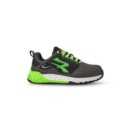 U-POWER RT20164-45 - Chaussures de sécurité basses NED ESD S3S CI HI HRO FO SR, Gris/Vert