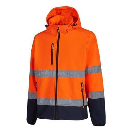 U-POWER CY318NO-M - Veste haute visibilité CURSA, Orange marine (10 pcs.)