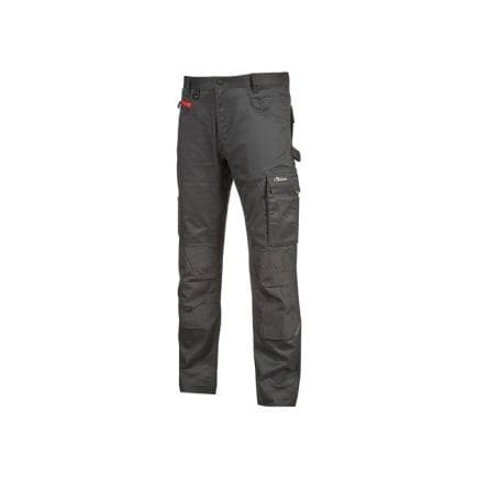 U-POWER DW361GM-L - Pantalons de travail ROCK, Gris Météorite