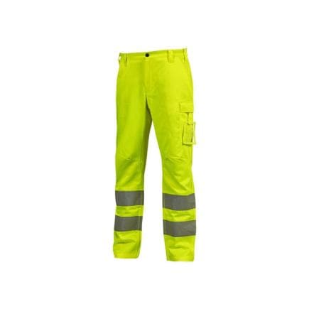 U-POWER HL304YF-L - Pantalon de travail haute visibilité VEGA, Vert fluo
