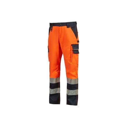 U-POWER HL380OF-L - Pantalon de travail haute visibilité THUNDER, Orange fluo