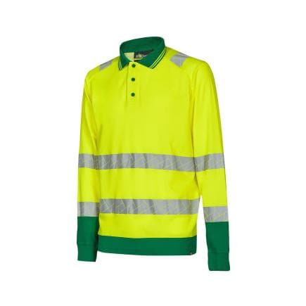 U-POWER HL389VY-L - Polo haute visibilité CLOSE, Vert Jaune (3 pcs.)