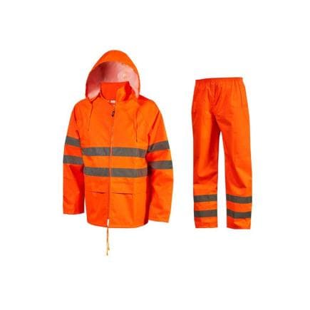 U-POWER HL393OF-L - Veste de pluie haute visibilité HALLEY, Orange fluo