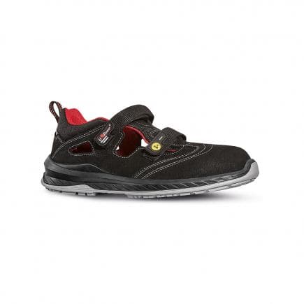 U-POWER RI00136-42 - Sandales de sécurité Candy ESD S1P SRC, noir