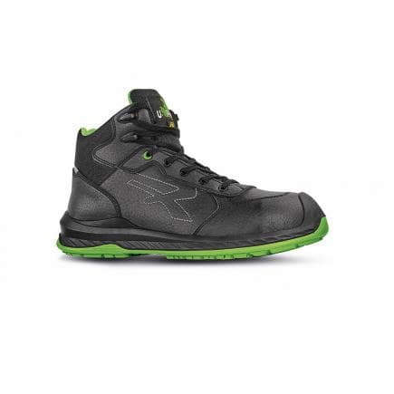 U-POWER RI10324-44 - Chaussures de sécurité hautes Niagara UK ESD S3 CI SRC, noir