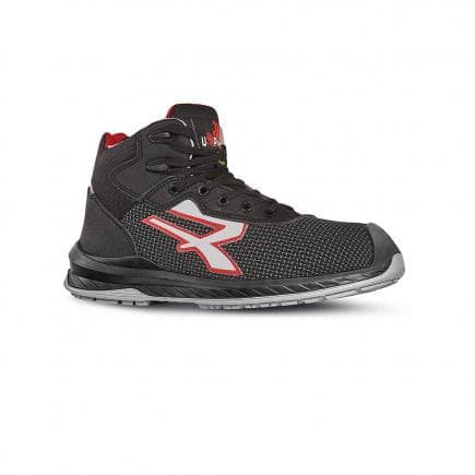 U-POWER RI11074-43 - Chaussures de sécurité hautes Stoccolma ESD S3 CI SRC, noir