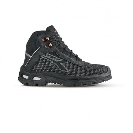 U-POWER RL1E184-45 - Chaussures de sécurité hautes Rescue ESD S3 CI SRC, noir