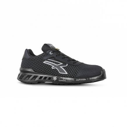 U-POWER RV20104-47 - Chaussures de sécurité basses Logan ESD S3 CI SRC, noir
