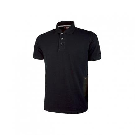 U-POWER EY125BC-L - Polo en coton piqué Gap Black Carbon (lot muliple)