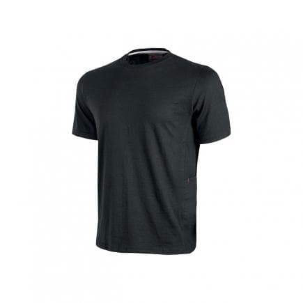U-POWER EY138BC-M - T-Shirt en jersey polycoton Road Black Carbon (lot muliple)