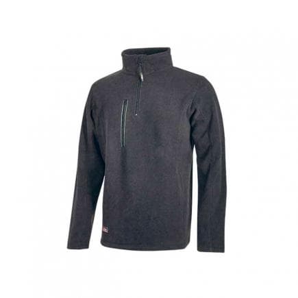 U-POWER EY143GM-4XL - Sweat-shirt avec demi-zip Bering Grey Meteorite