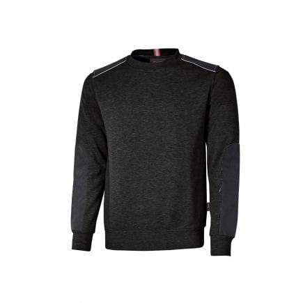 U-POWER EY170BC-2XL - Sweat-shirt col rond brossé Ryke Black Carbon