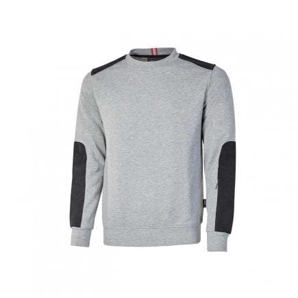 U-POWER EY170GS-M - Sweatshirt ras du cou brossé RYKE Grey Silver