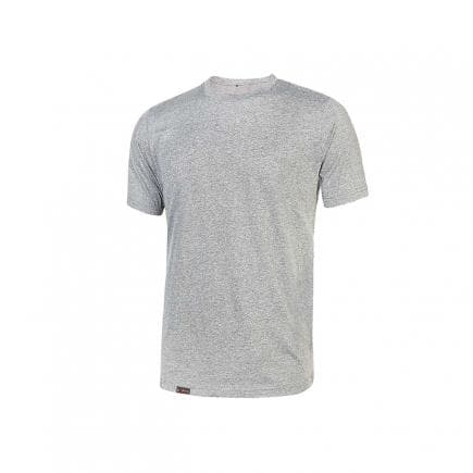 U-POWER EY205GS-S - T-shirt basique en coton jersey Linear Grey Silver (lot muliple)