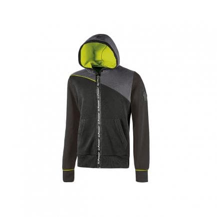 U-POWER EY212BC-XL - Sweat avec fermeture éclair Jupiter Black Carbon