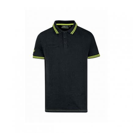 U-POWER EY264BC-S - Polo a manches courtes Way Black Carbon