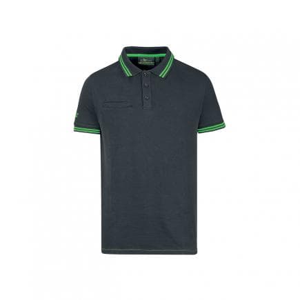 U-POWER EY264RL-4XL - Polo a manches courtes Way Asphalt Grey/Green