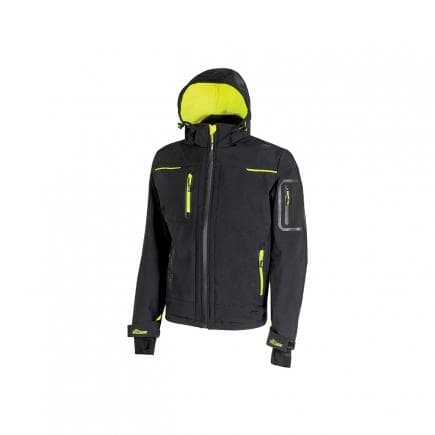 U-POWER FU187BC-S - Veste en softshell Space Black Carbon