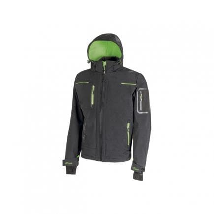 U-POWER FU187RL-L - Veste en softshell Space Asphalt Grey/Green
