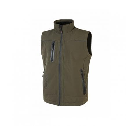 U-POWER FU188DG-L - Gilet en softshell Universe Dark Green
