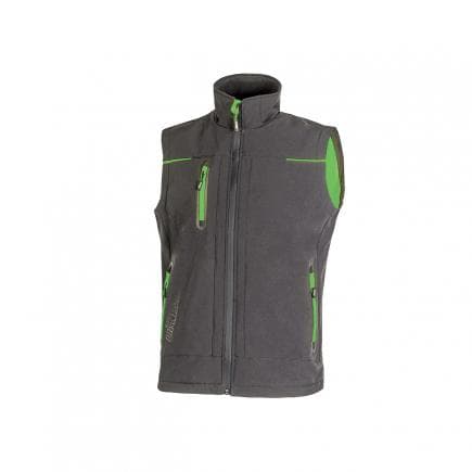 U-POWER FU188RL-XL - Gilet en softshell Universe Asphalt Grey/Green