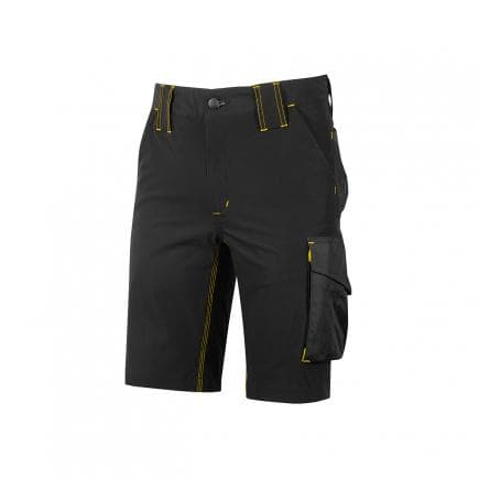 U-POWER FU196BC-L - Bermuda en tissu U-4 Mercury Black Carbon