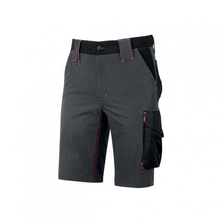 U-POWER FU196GF-M - Bermuda en tissu U-4 Mercury Lady Grey Fucsia