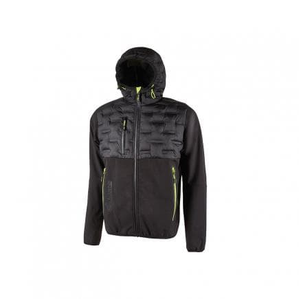 U-POWER FU213BC-XL - Veste hybride Spock Black Carbon