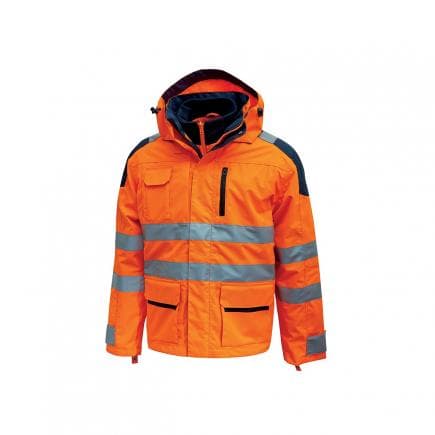 U-POWER HL162OF-4XL - Parka anti-pluie Backer Orange Fluo