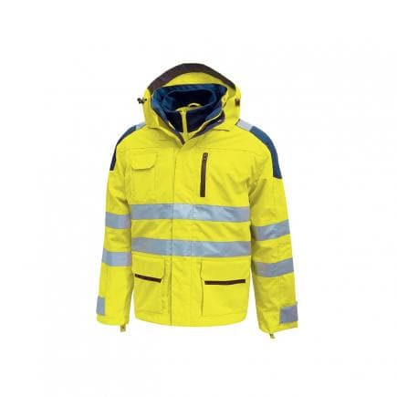 U-POWER HL162YF-4XL - Parka anti-pluie Backer Yellow Fluo