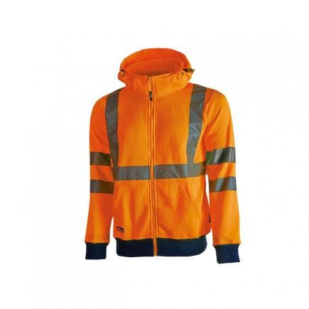 U-POWER HL180OF-L - Sweat-shirt avec zip Melody Orange Fluo