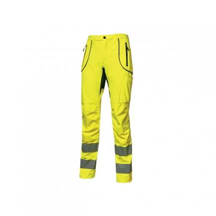U-POWER HL186YF-46 - Pantalon en tissu softshell Ren Yellow Fluo