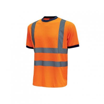 U-POWER HL197OF-S - Glitter Orange Fluo T-shirt (lot muliple)