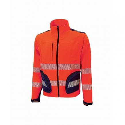 U-POWER HL223RF-XL - Veste de travail haute visibilité Bea Red Fluo