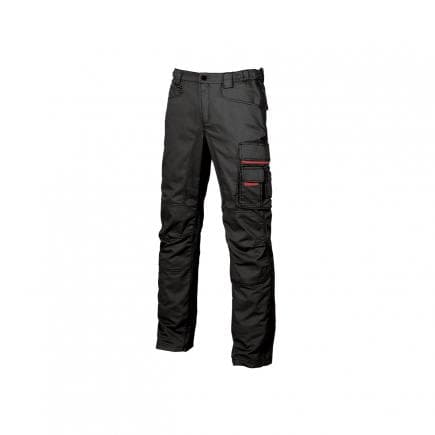 U-POWER HY015BC-48 - Pantalon de travail Smile Black Carbon