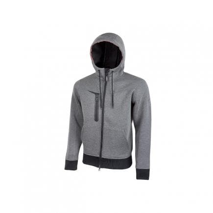 U-POWER PE119GM-L - Gilet Sweat de travail Tasty Grey Meteorite