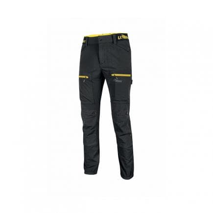U-POWER FU281BC-M - Pantalon de travail d'été HARMONY noir carbone