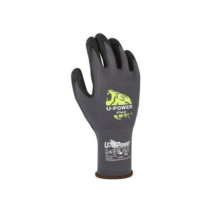 U-POWER UG00001-8 - Gants FLEX Touch Screen Noir/Gris (12 paires)