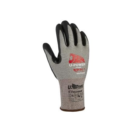 U-POWER UG00004-11 - Gants de travail anti-coupures HIGH Gris/Noir (12 paires)