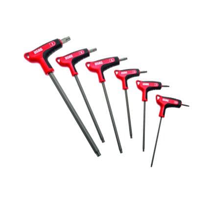 USAG U02802460 - Assortment de clés hexagonales à angles avec profils spéciauz et poignée bimatériau (6 pcs.)