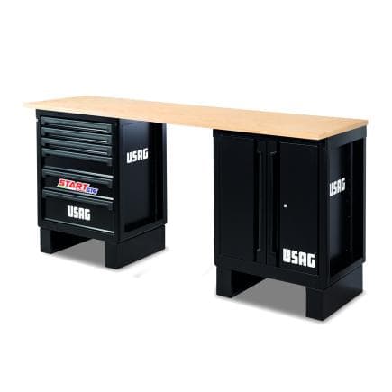 USAG U05160288 - Etabli avec plateau en bois