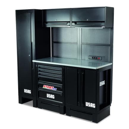 USAG U05160291 - Mobilier d'atelier avec plateau en acier