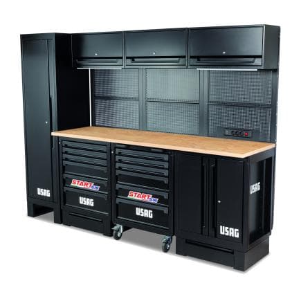 USAG U05160294 - Meuble d'atelier avec plateau en bois