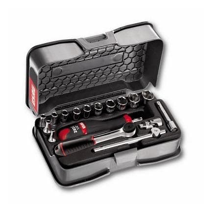 USAG U06060101 - Assortiment de cliquet 1/4'' et douilles 6 pans (19 pièces)